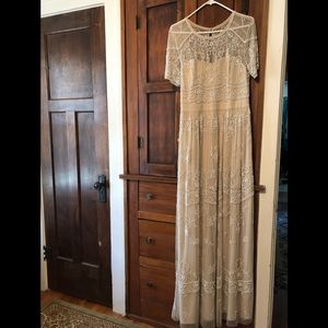 Beautiful BHLDN cream color wedding dress!